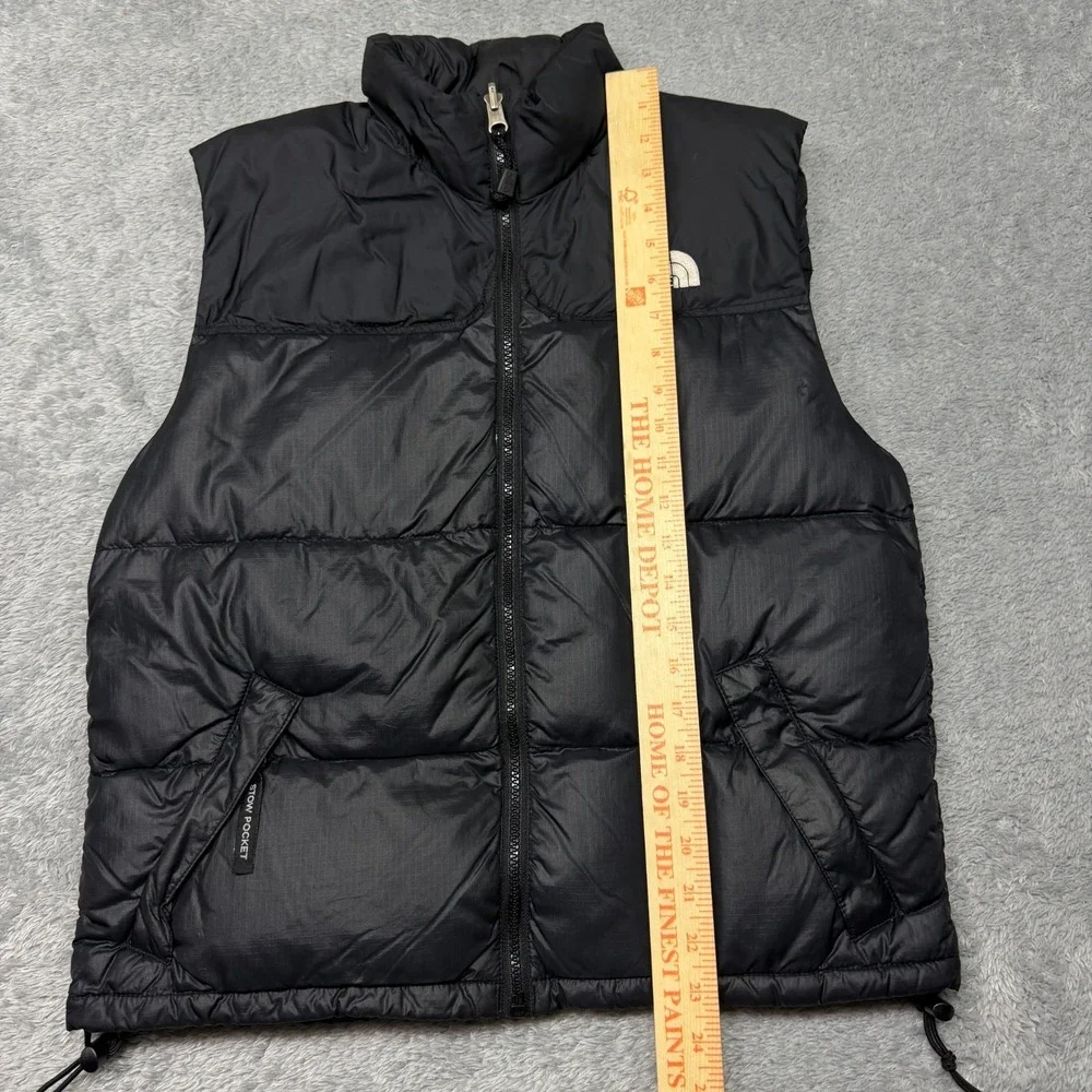 Vintage The North Face Puffer Down Nuptse Vest Mens L Black Stow Pocket Gore Tex